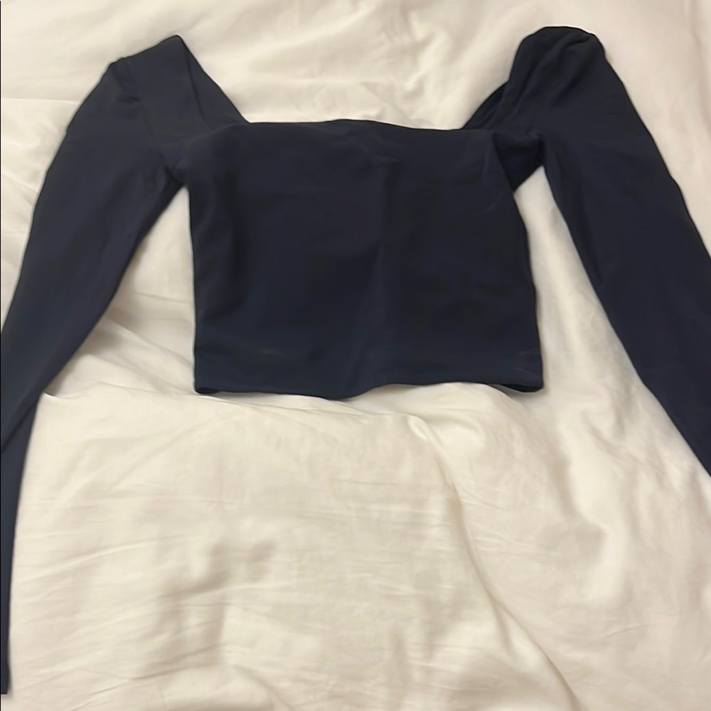 Navy Long Sleeve Women's Top